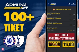 AdmiralBet 100+ tiket - Londonski derbi sa kvotom 117,03? Da, moguće je!